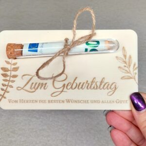 Geldverpackung "Geburtstag", Artikelnummer 115