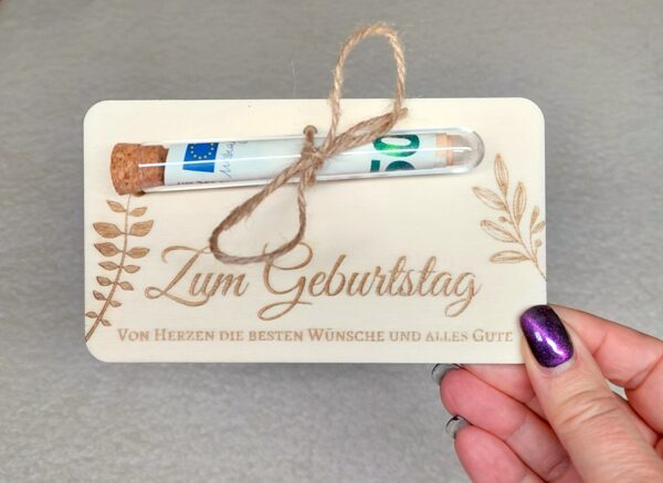 Geldverpackung "Geburtstag", Artikelnummer 115