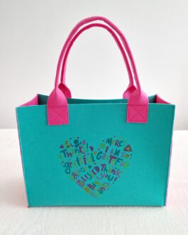 Buntes Herz auf grün Artikel Nr. 107